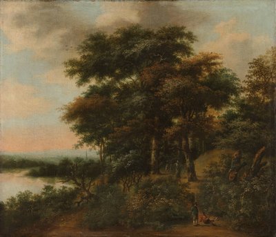 Paisaje arbolado de Anthonie Waterloo