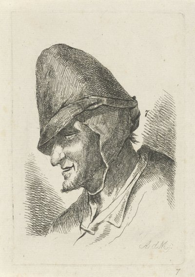 Hombre con sombrero alto de Anthonie Willem Hendrik Nolthenius de Man