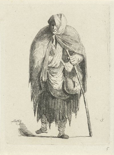 mujer en harapos de Anthonie Willem Hendrik Nolthenius de Man
