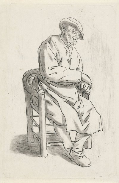 Hombre sentado en un sillón de Anthonie Willem Hendrik Nolthenius de Man