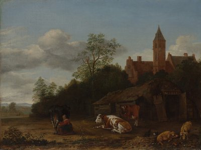 Escena de corral, ca. 1650-55 de Anthonie van Borssom
