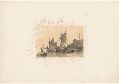 Veleros en el río de Anthonie van Volkom
