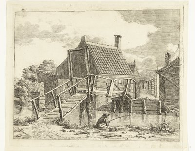 Fuera de la puerta de la ventana de Anthonie van den Bos