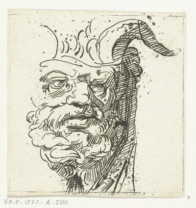 Cabeza de un sátiro de Anthonie van den Bos