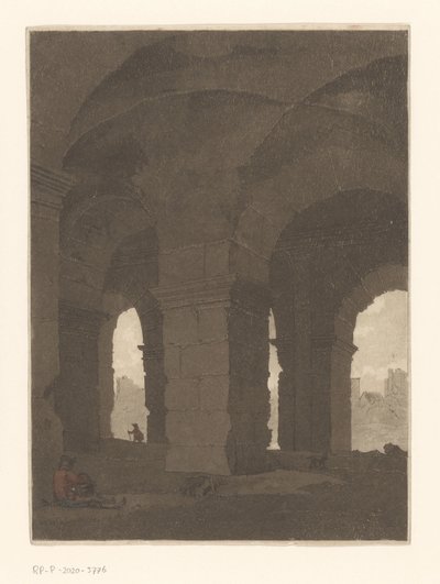 Bajo los arcos del Coliseo de Anthonie van den Bos