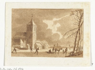 Vista de invierno de Anthonie van den Bos