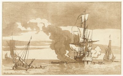 batalla naval de Anthonie van den Bos