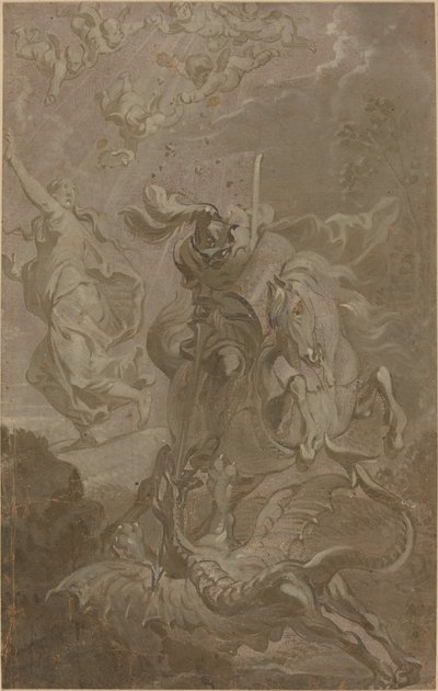 San Jorge y el dragón de Anthonis Sallaert