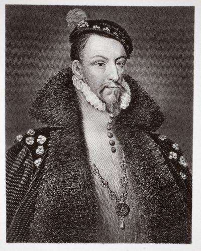 Thomas Radclyffe, Conde de Sussex, grabado por H. Robinson de Anthonis van Dashorst Mor