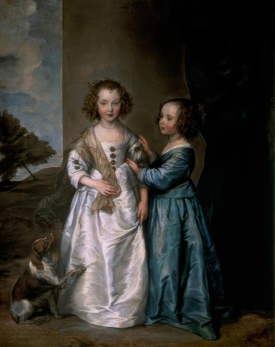 Retrato de Elisabeth y Philadelphia Wharton de Anthony van Dyck