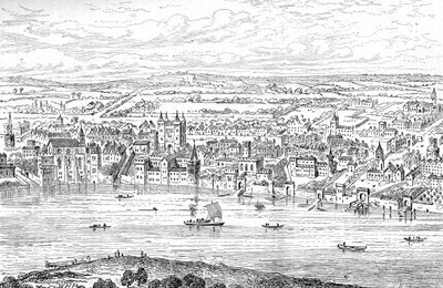 Londres desde Temple Bar hasta Charing Cross, 1543 1897 de Anthonis van den Wyngaerde