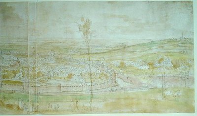 Vista panorámica de Bruselas, siglo XVI de Anthonis van den Wyngaerde
