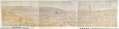 Vista panorámica de Bruselas desde el norte, 1558 de Anthonis van den Wyngaerde