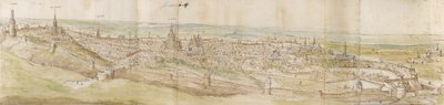 Vista panorámica de Lovaina desde el noroeste, c1550-1570 de Anthonis van den Wyngaerde