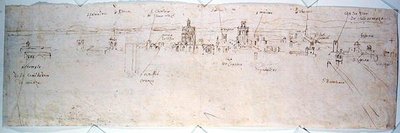 Estudio de Valencia de Anthonis van den Wyngaerde