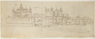 La Capilla y la Puerta de Hampton Court, c.1544 de Anthonis van den Wyngaerde