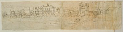 Vista de Hampton Court desde el norte, de 