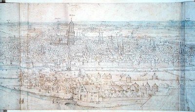 Vista de Utrecht de Anthonis van den Wyngaerde