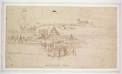 Escaleras de Whitehall, c.1544 de Anthonis van den Wyngaerde