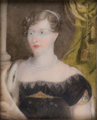 Retrato de la princesa Charlotte de Gales (1796-1817), c.1812-17 (óleo sobre papel) de Anthony (after) Stewart