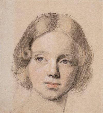 Cabeza de Emma Sandys de Anthony Frederick Augustus Sandys