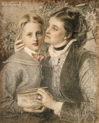 Sra. Tom Chappell y su hijo de Anthony Frederick Augustus Sandys