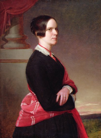 Retrato de la Sra. Sandys, la madre del artista, finales de la década de 1840 de Anthony Frederick Augustus Sandys