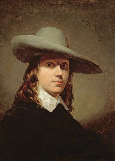 Autorretrato con sombrero de ala ancha, 1848 de Anthony Frederick Augustus Sandys