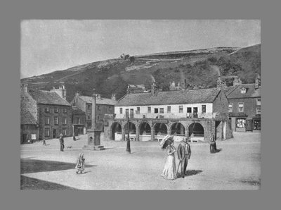 Viejo mercado y plaza del mercado, Settle, c1900 de Anthony Horner