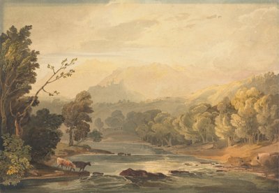 Una vista sobre el Brathay, cerca de Ambleside de Anthony Vandyke Copley Fielding