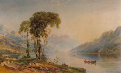 Ben Venue desde Loch Achray, 1840, 1935 de Anthony Vandyke Copley Fielding