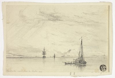 Dunbarton mirando desde el Clyde de Anthony Vandyke Copley Fielding