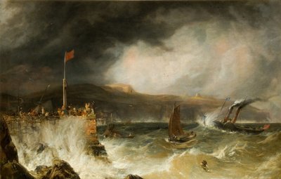 Barco de paquete entrando en el puerto de Anthony Vandyke Copley Fielding