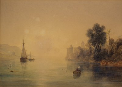 Escena fluvial de Anthony Vandyke Copley Fielding