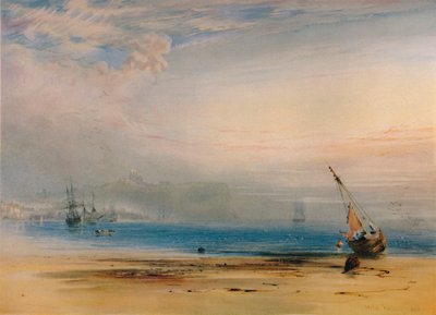 Scarborough desde el otro lado de la bahía, 1850, 1935 de Anthony Vandyke Copley Fielding
