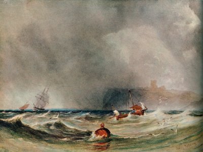 Tormenta frente a Whitby, 1851 de Anthony Vandyke Copley Fielding