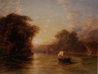 Ubaldo y Carlo en el Barco Encantado de Anthony Vandyke Copley Fielding