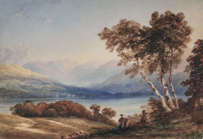Vista de un lago de Anthony Vandyke Copley Fielding