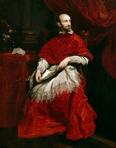 Cardenal Bentivoglio (óleo sobre lienzo) de Anthony van (after) Dyck