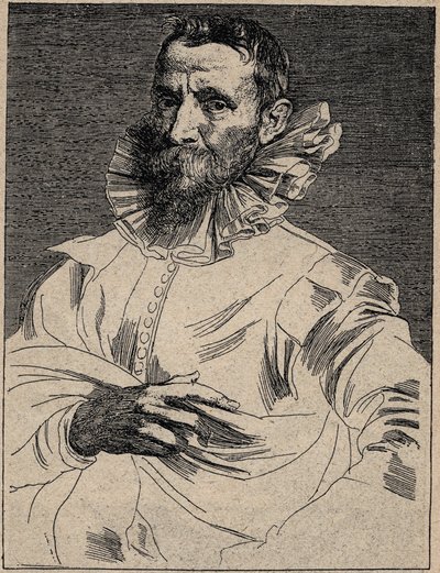 Jan Brueghel el Viejo (o el Ain, conocido como Brueghel de Terciopelo) (1568-1625) - Jan Brueghel el Viejo - grabado después de Anthony van Dyck de Anthony van (after) Dyck