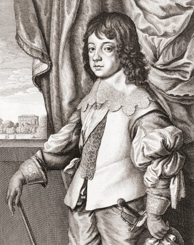 Rey Carlos II de Inglaterra de niño de Anthony van (after) Dyck