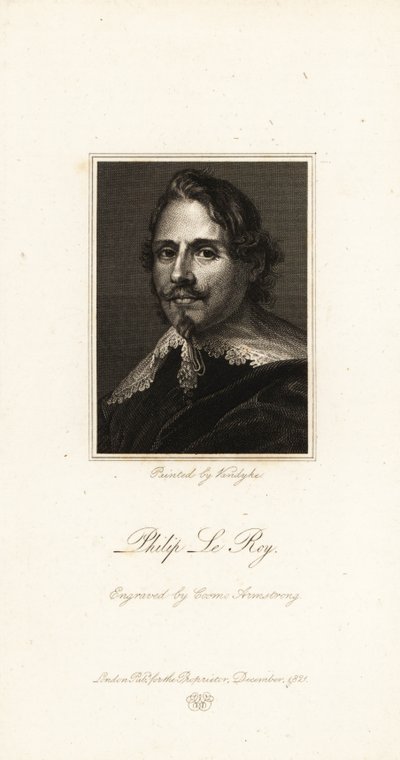 Retrato del Barón Philippe Le Roy, diplomático flamenco de Anthony van (after) Dyck