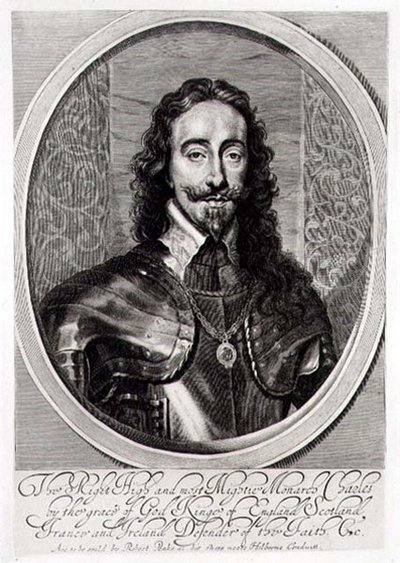 Retrato de Carlos I grabado por William Faithorne 1658 de Anthony van (after) Dyck