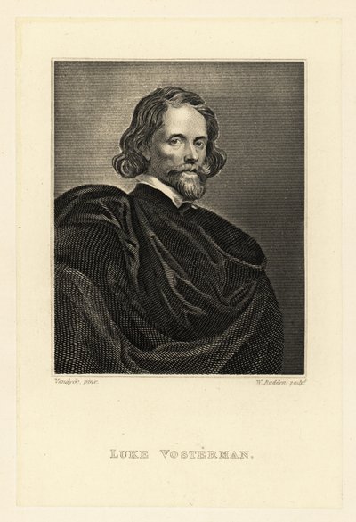Retrato de Lucas Vorsterman el Viejo de Anthony van (after) Dyck