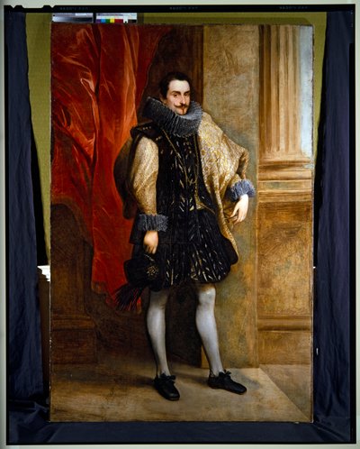 Retrato de cuerpo entero, Noble genovés de Anthony van (attr. to) Dyck