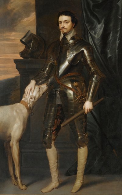 Retrato de Thomas Wentworth de Anthony van (studio of) Dyck