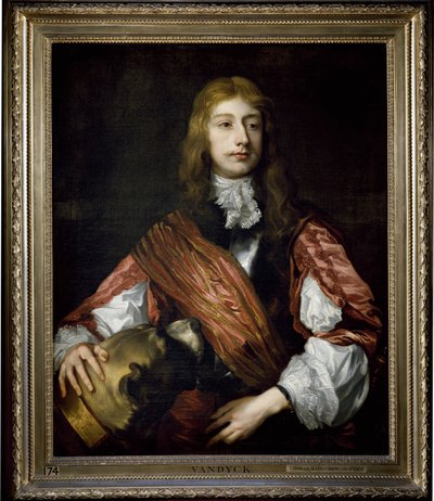 Thomas Killigrew y su perro de Anthony van (studio of) Dyck