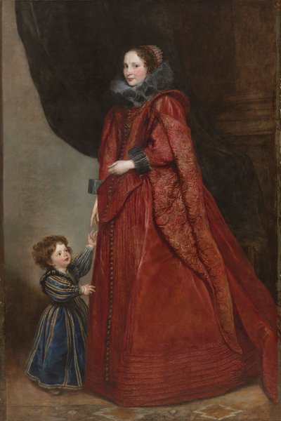 Una dama genovesa con su hijo de Anthony van Dyck