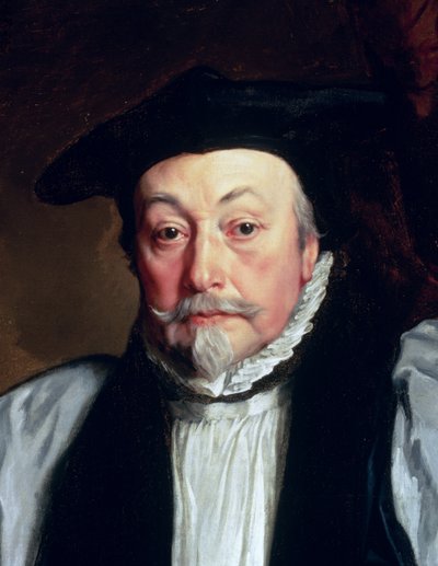 Arzobispo William Laud (1573-1645) c.1635-37 (detalle de 62513) de Anthony van Dyck