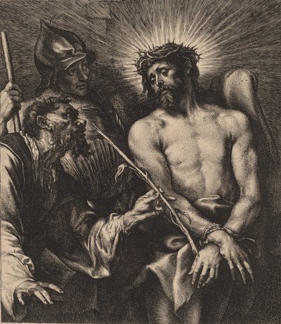 Cristo coronado de espinas, probablemente 1630 de Anthony van Dyck